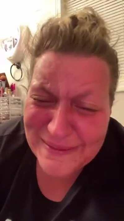 Insane Parler Qanon lunatic crying and begging Trump the messiah to save America from the evil baby-killing communists