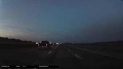 Brake checking a police car