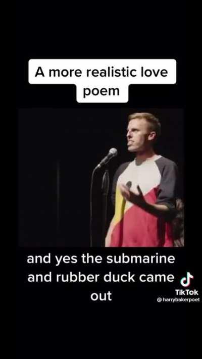 [poem] a more realistic love poem by Harry Baker