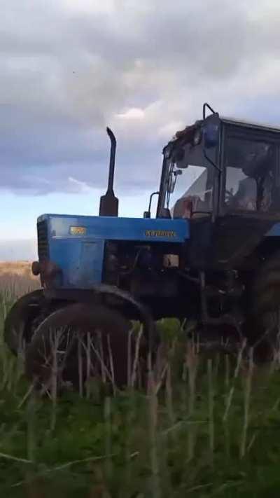 Ukrainian Tractor Forces doing their thing
