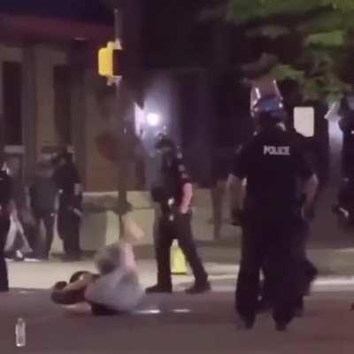 These cops are getting outta hand. No wonder the protests are so 