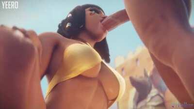 Pharah sucking dick (Yeero, Volkor) [Overwatch]