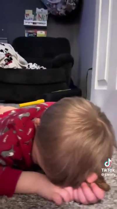 Kid wanted to save the poop