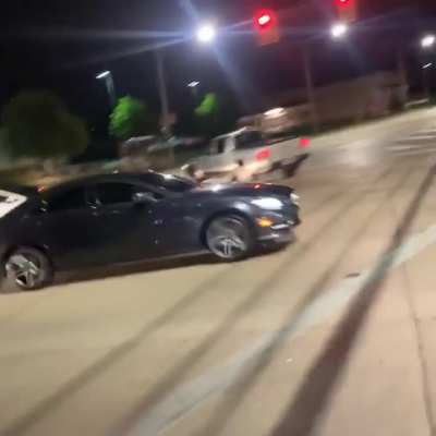 Man from Cleveland Ohio recording the aftermath of a car accident