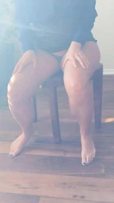 Should I leave my skirt on or off 😊 how would you like it?