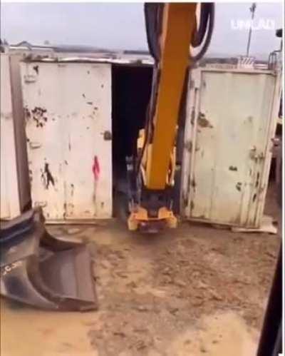 This excavator operator's skill
