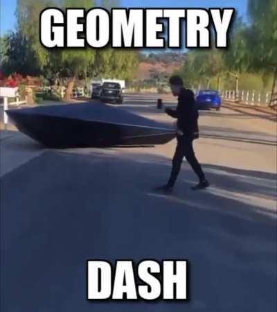 Holy shit its geometry dash with 2030 graphic