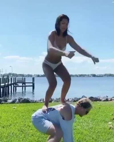 HMC while I try to do this stunt I saw online