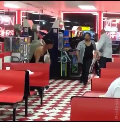 TPUSA goons confront Bad Bunny at his local diner and give him a backhanded compliment on his superbowl performance.