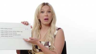 Millie talking about her purple pants