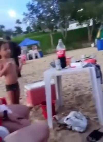 Those sunglasses saved him