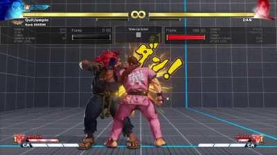 If you attack Dan near the end of his super taunt, you get pretty massively increased damage