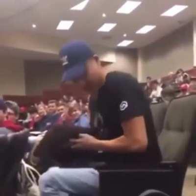 Someone either forgot the plug in there headphones or forgot to close their incognito tab