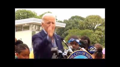 Joe Giving His Legendary Speech