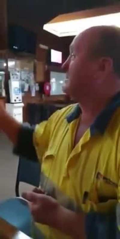 He is so proud of himself almost crying.