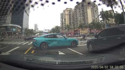 Waiting for the traffic light