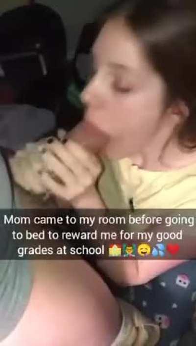 Mom rewarded her son for good grades