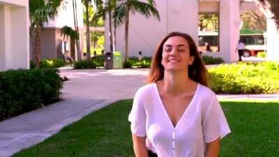 Meghan Fitton's Big FAT JUICY Titties Blouncing And Jiggling In See-through Whit...