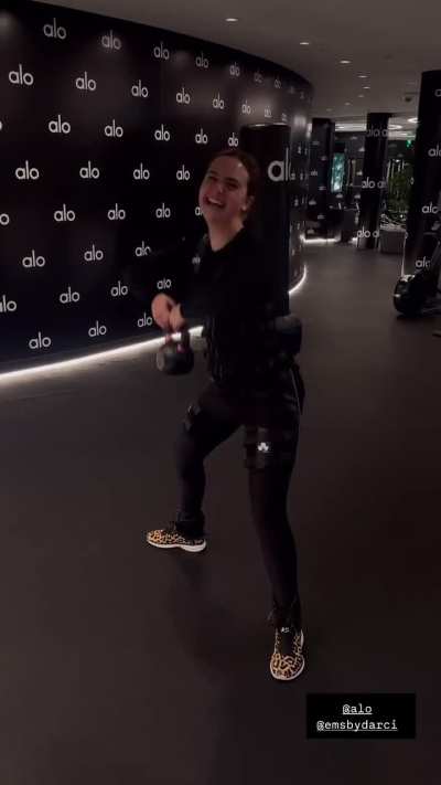 Another new workout video from her IG Story 2025-05-12