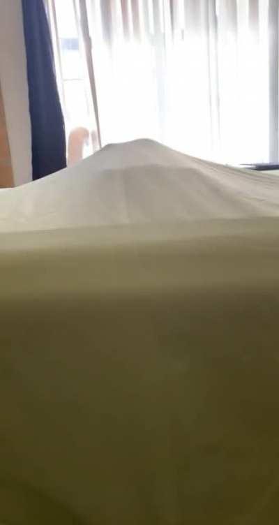 Laundry day: her favorite day of the week.