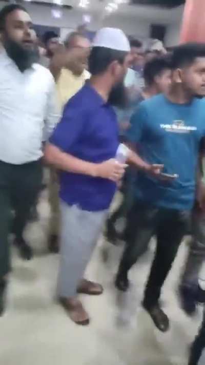 Bangbros protesting at Indian embassy in Dhaka for not issuing visa for India 