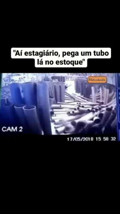 Lascou estagiário....