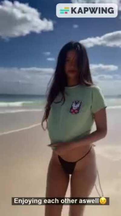 You wanna see the NSFW part of your girlfriend's vacation with her bull? Then cough up 5k!