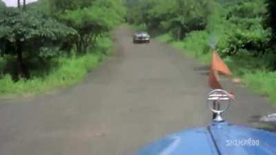 When Samir actually breaks the car