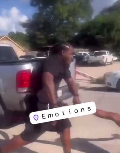 Intergender Fight - Man Gets Jumped After Sending Girl FLYING After Pushing Her 3v1 Fight