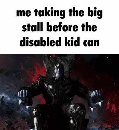 Sorry librol, but a king must take a king sized piss in the king sized stall