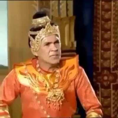 Talented mage uses a wind spell