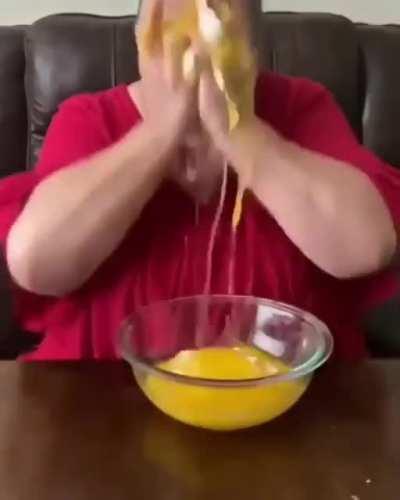 Maybe a bit too abrupt but she does love eggs