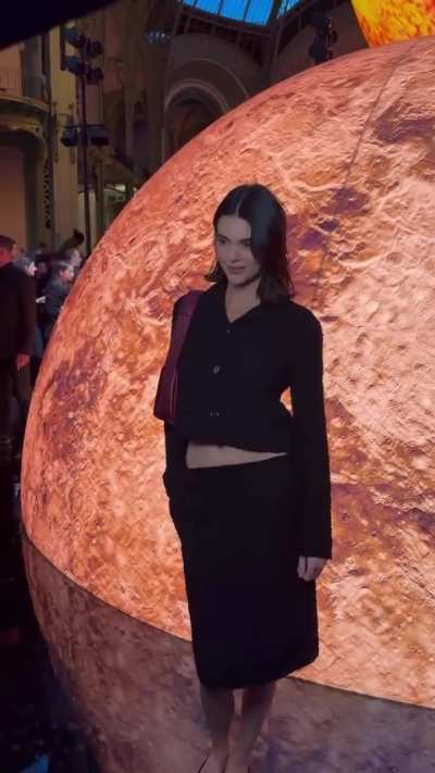 Kendall stepping into the Chanel Universe ahead of their Spring/Summer 2026 Paris Fashion Week at the Grand Palais - IG October 2025