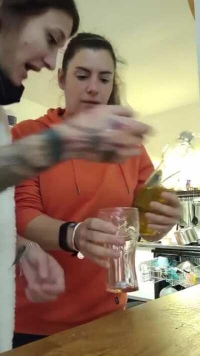 Get your hand in that glass!