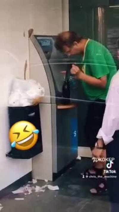 Trying to use the ATM when totally wasted