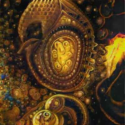 Further experiments training a neural network on visionary artwork in order to generate psychedelic visuals.