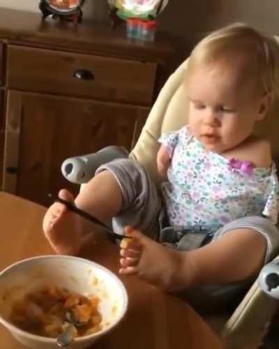 This toddlers perseverance