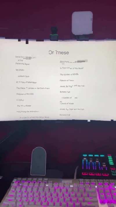 A few words from Weeb God 