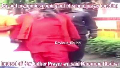 Only Kattar Hindu can do this on Convent School