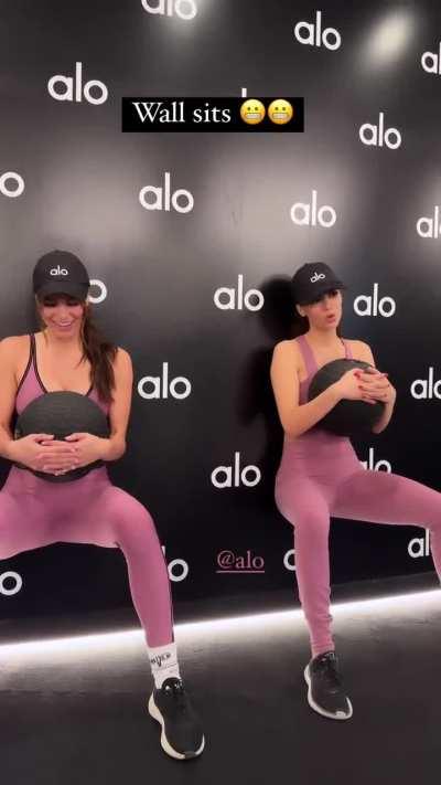 yesterday's workout with Madison | IG February 2024