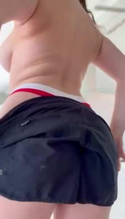 taking off my sports bra is like a sport within itself, you never know where they're going to bounce ;)