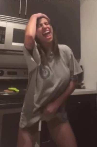 Cropped titty jiggle