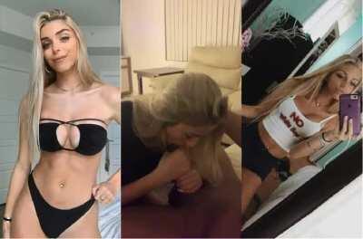 Blonde sucking BBC