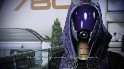 Tali's voice acting sounded so genuine here