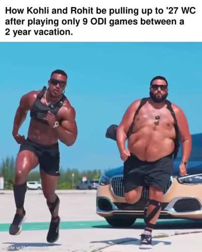 How kohli and rohit be pulling upto '27 world cup