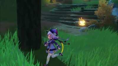 Qiqi didnt expect it (My friend pulled Hu Tao near me and I didnt know)