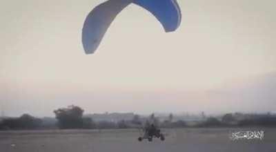 Hamas publishes the training footage of its fighters using motorized hang gliders to infiltrate southern Israel.