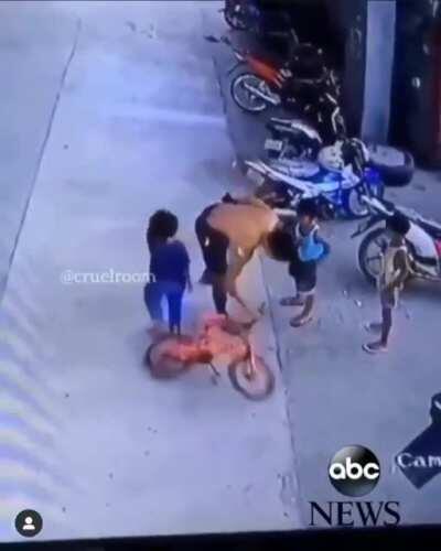 I read that is his own child