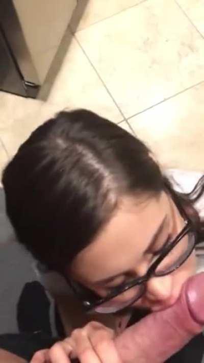 Little Caprice Gets Down To Suck