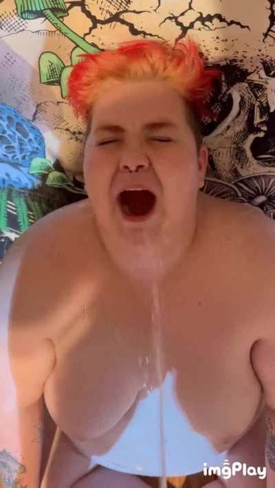 My bulls first piss of the day